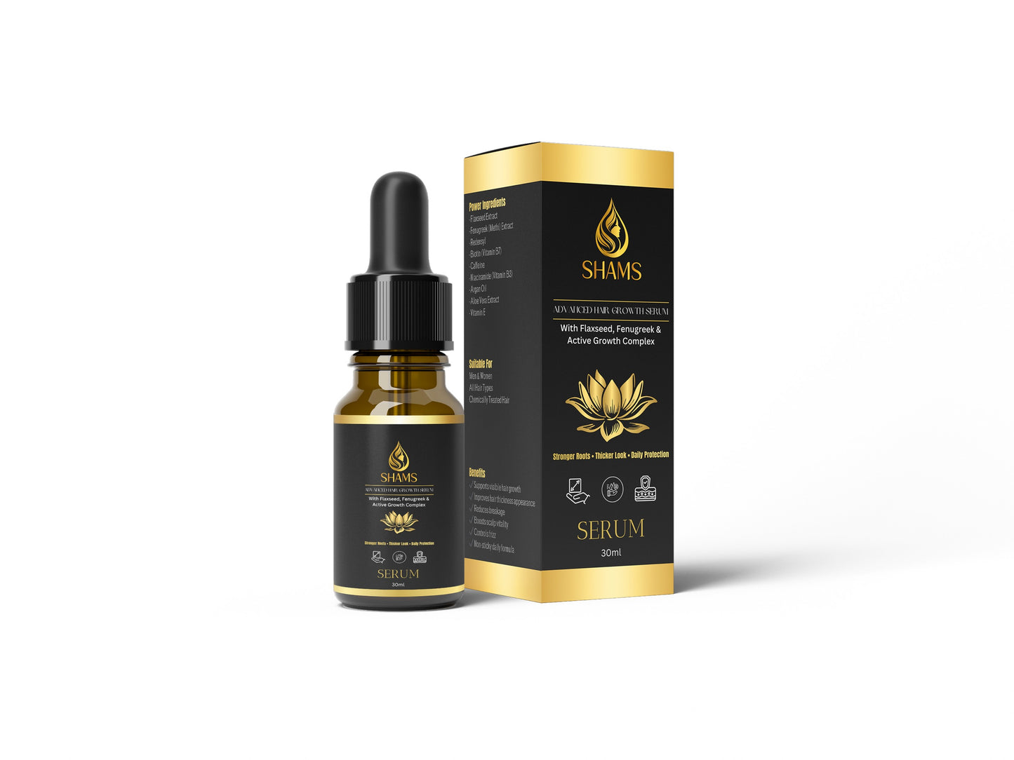 Shams Organic Hair Serum